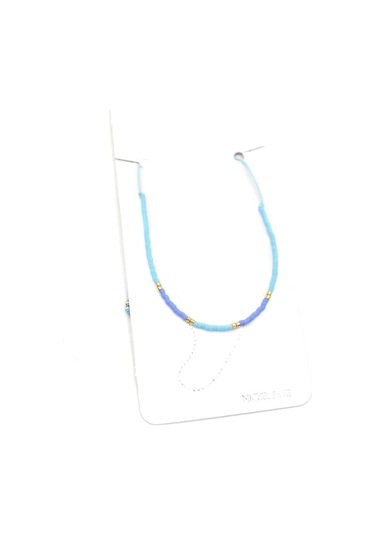 Kum Boncuk Halhal - Mavi Çok Renkli