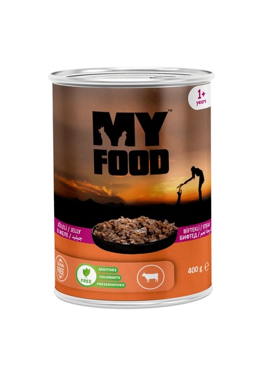 My Food Jöleli Biftekli Parça Etli Yetişkin Kedi Yaş Maması 12 x 400 G