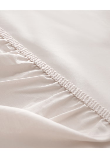 Madame Coco Manon Çift Kişilik %100 Pamuk Ranforce Lastikli Çarşaf - Taş Taş