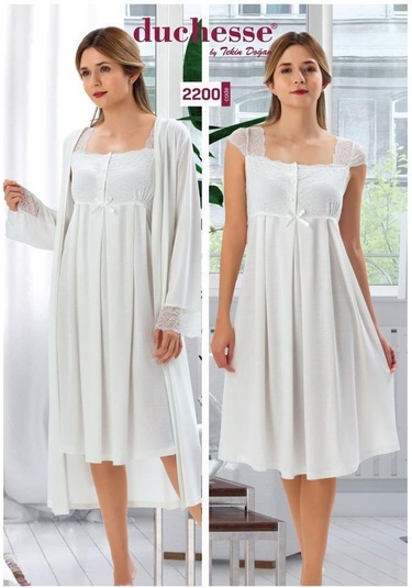 Birolgaye Duchesse 2200 Hamile Lohusa Gecelik Sabahlık Takım (546423829)