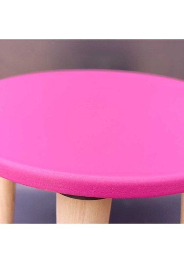 Na Neşeli Ahşap Ahşap Çocuk Taburesi. Çocuk Sandalyesi. Çalışma Masası .renkli Çocuk Odası Sehpa Çiçeklik Ev Dekoru Fuşya