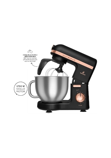 Karaca Mastermaid Chef Pro Çift Kollu 1750 W 5 L Copper Stand Mikser (Teşhir & Outlet)