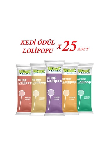 Wooc Lollipop Kedi Ödül Maması 1,4 Gr 25 Adet