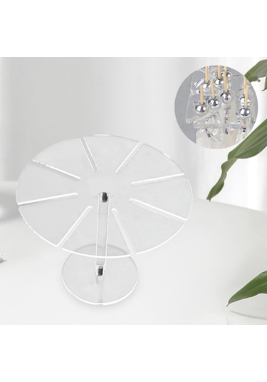 Suntek Akrilik Şeffaf Kek Tutucu Şeker Masa Ekranı Tatlı