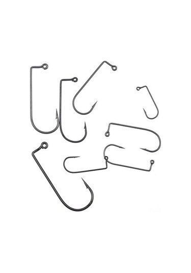 Muqzı Spor Aksesuarı 100 Adet Yüksek Karbon Çelik 90 Derece Jig Balık Oltaları Açık Deniz Okyanus Balıkçılığı İçin 4