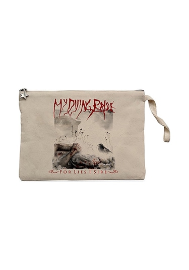 My Dying Bride For Lies i Sire Krem Cüzdan / El Çantası Krem