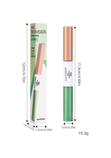 Sıvı Kapatıcı Çift Uçlu Nemlendirici Su Geçirmez Kapak Koyu Halkalar Yüz Renk 01 8ml C01