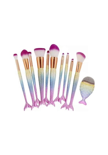 Makyaj Fırçası Seti 11 Adet Makyaj Fırçası Kozmetik Fırçaları Göz Farı Fırçası