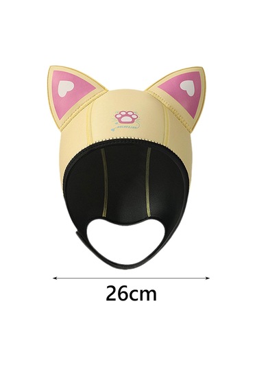 Suntek Dalış Başlığı Başlık Neopren Wetsuit Kapağı Sarı