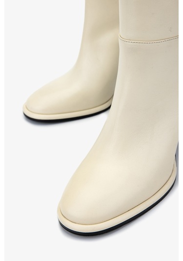 Valmenti Kadın Hakiki Deri Beyaz Casual Çizme 1046 6033 Bn Czm Sk24-25 Beyaz Dr Beyaz