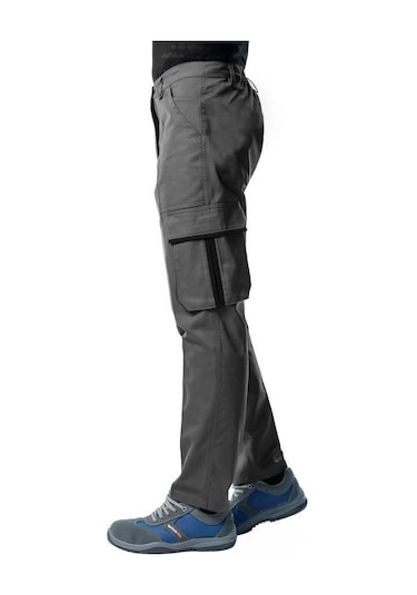 Şensel, İş Pantolonu, Gri-Siyah, Komando Cepli -54E482-