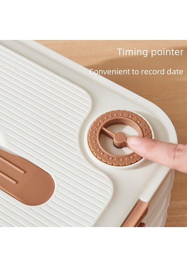 Qingmipy Ev İçin Çift Katlı Beyaz Mutfak Depolama Kutusu - Yeme İçme Dereceli, Dondurucuya Uygun, Manti Ve Gıdalar İçin Tazelik Saklama Kutusu Diğer