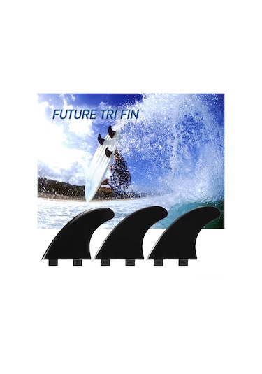 Vkemall G5 Tpu Kayak Ayakçıkları 3'lü Set - Esnek, Güvenli Kullanım - Sürf Tahtası Yerine Değiştirme Parçaları Siyah