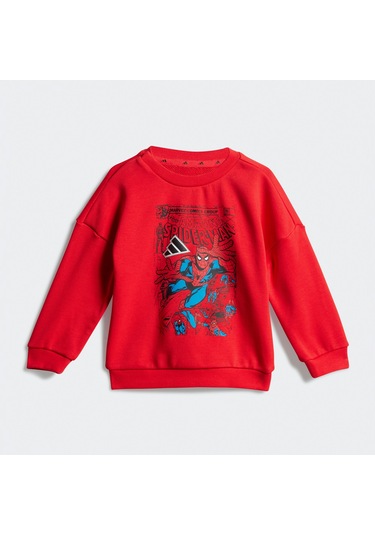 adidas Marvel Spiderman Çocuk Kırmızı Eşofman Takımı Jv7371 Kırmızı