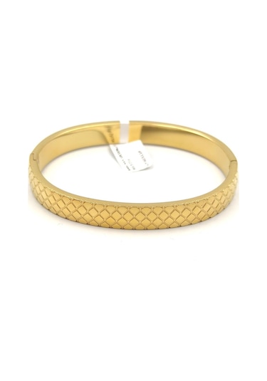 Baklava Desenli Çelik Bilezik