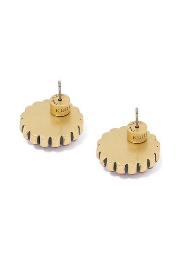 Regency Linear Earrings Kadın Küpe 6x1x0.5 Cm Koyu Mavi