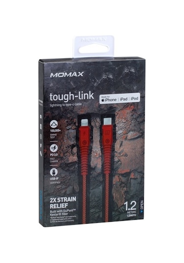 Momax Tough Lınk Usb-C To Lightning Cable (1.2M)