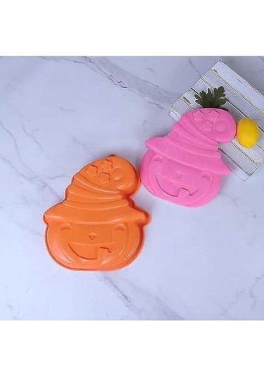 Ankatek Silikon Kek Kalıbı Cadılar Bayramı Hayalet Bebek Pişirme Tepsisi, Balkabağı Bebek Yüz Kalıbı, Renkli Şablonlar Diğer Diğer