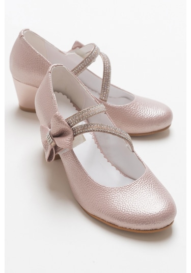 Mnpc Kız Çocuk Pudra Topuklu Abiye Ayakkabı 24y4a9840173 Pudra