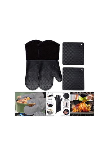 Suntek Barbekü Eldivenleri Fırın Eldivenleri Isıya