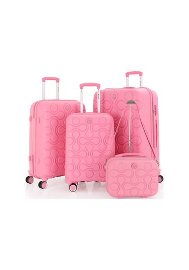 Mçs Polipropilen 4lü Valiz Seti V376 S23sy1000054-set 00020 Pembe