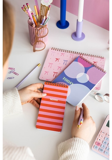 Haftalık Ve Günlük 3 Lü Masaüstü Süresiz Planlayıcı Set - Kurdele Kurdele