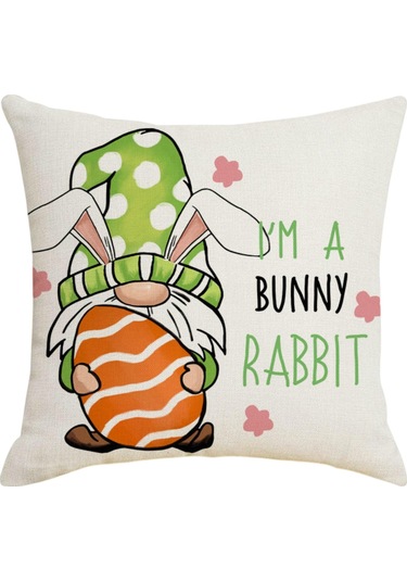 Paskalya Yastık Kılıfları Dekorasyon Kılıfları Ev Tatil Seti 4'lü Paskalya Yastık Kılıfı Tatil Evi Kanepe Başucu Yastık Kılıfı Diğer