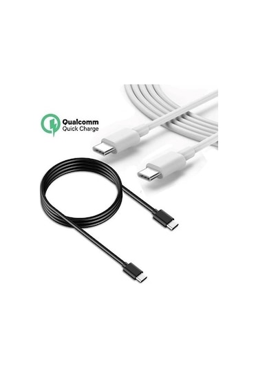 Wozlo Usb Type-C To Type-C Apple Uyumlu MacBook Şarj Data Kablosu 1M
