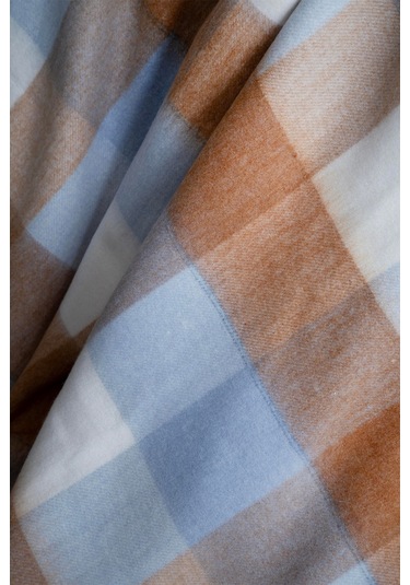 Apricitas Home Porto İndigo Tek Kişilik %100 Pamuk Nevresim Takımı Ve Battaniye Seti indigo