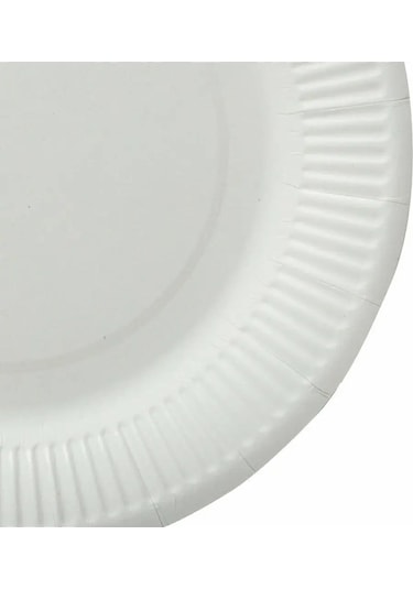 Laıma Parti İçin Yağa Dayanıklı 100 Adet Kağıt Tabak Tek Kullanımlık 131730667 100 Adet