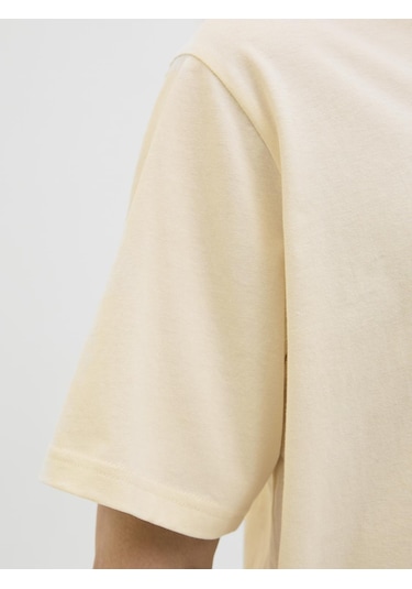 Erkek Gögüs Logo Baskili Tisört - Hayato - 12278508 Antique White