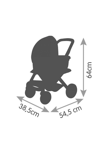 Smoby Maxi-cosi 3'ü 1 Arada Oyuncak Bebek Arabası 253120
