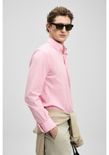 Lufian Marco Erkek Basic Gömlek Regular Fit Pembe Pembe 111010653100800 Pembe Lufian Marco Erkek Basic Gömlek Regular Fit Pembe Pembe 111010653100800 Pembe