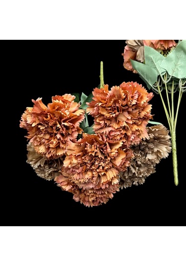 Konak Züccaciye 7 Dallı Pastel Karanfil Kahverengi