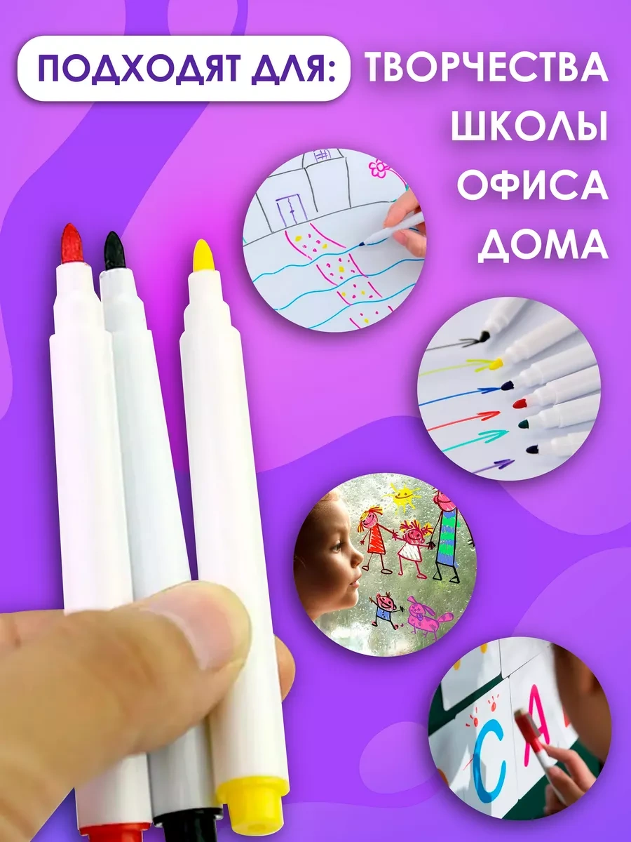 Magburg Su Bazlı, Silinebilir Beyaz Tahta Kalemleri 142474029 Mavi