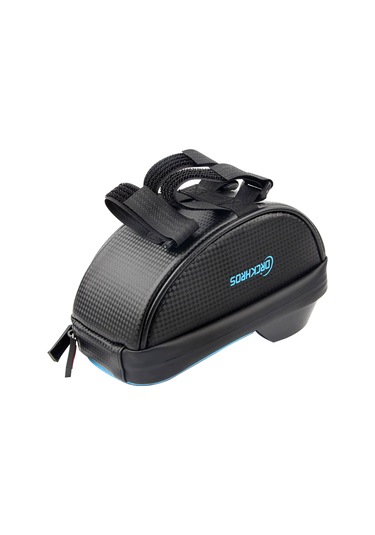 Youtek Bisiklet Gidon Çantası - Su Geçirmez Dokunmatik Telefon Kılıfı, Güneşlikli, Siyah Çok Renkli