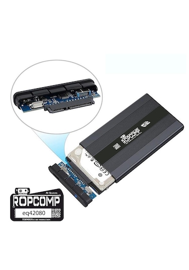 Ropcomp 2.5" Usb 3.0 Sata Harici Harddisk Kutusu Metal