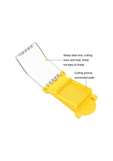 Pazly Cbtx Ja-958 Öğle Yemeği Et Jambon Dilimleme Ev Meyve Kesici Muz Ve Dilimleme Mutfak Yumurta Kesici Sarı Sarı