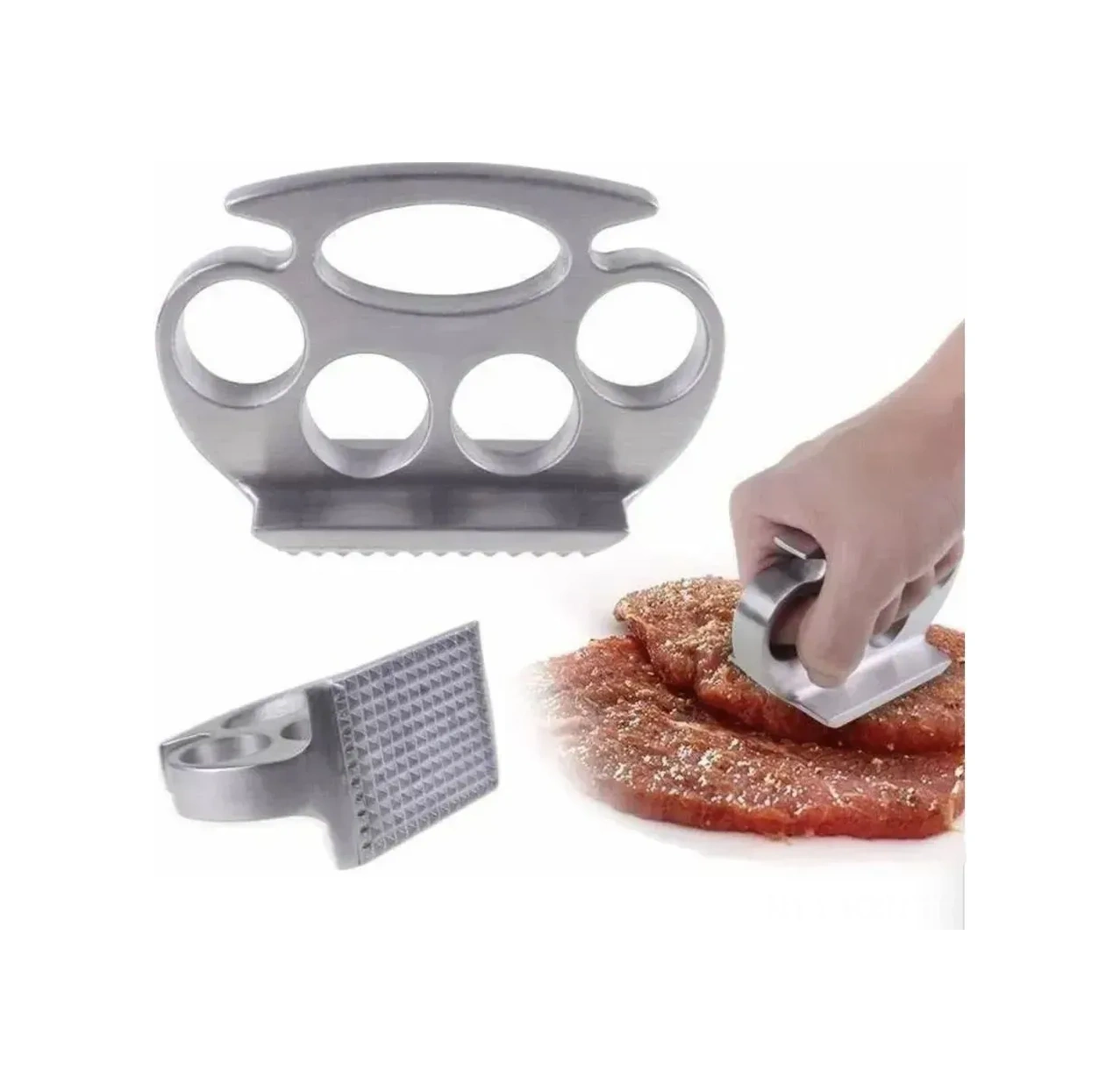 Kosona Et İçini Yumuşatıcı Çekiç - 10 Saniyede Perfekt Biftek, Tereyağlı Tutamak, Lavabo Güvenli, Hafif Mutfak Aleti