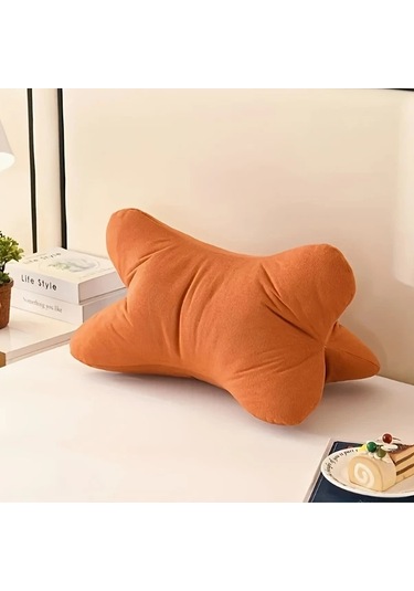 Elmpaly Turuncu Yastık: Yatak, Kanepe Ve Sandalye İçin Ergonomik Bel Boyun Desteği, Nefes Alabilir Malzeme Turuncu