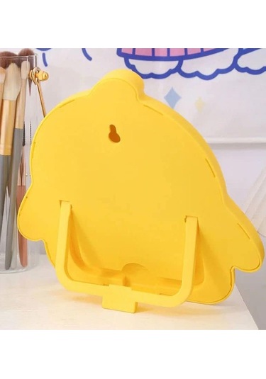 Caş Dekorasyon Sarı Renk Penguen Model Masa Aynası Sarı