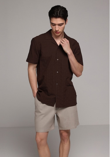 Colin's Colins Relaxed Fit Orta Bel Düz Erkek Bej Şort Cl1078482 Q1.v1 Beı