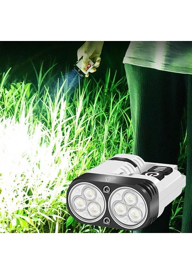 Suntek Klip El Feneri Şapka Işığı Anahtarlık Cep Seyahat Beyaz