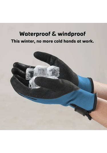 Techbloom Xl Erkek Ve Kadın Kışlık İş Eldiveni Soğuk Hava Dokunmatik Termal Depo Balıkçılık İnşaat