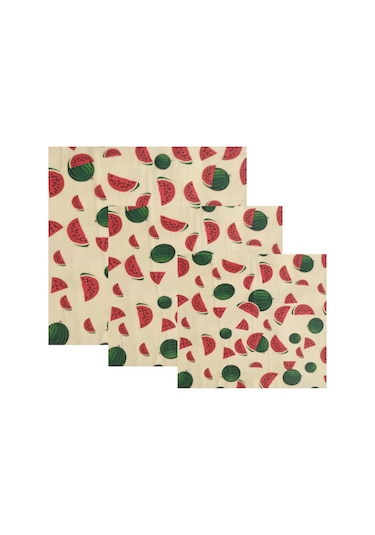 Geeroyoo Yeniden Kullanılabilir Balmumu Gıda Saklama Örtüsü - Sandviç, Meyve Ve Sebzeler İçin 3 Boyutlu Set Diğer