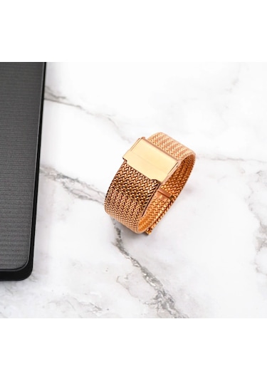 Paslanmaz Çelik Kordon Mk1002-gold - 24mm Şeffaf