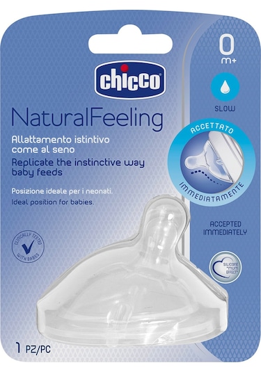 Chicco Natural Feeling Biberon Emziği 0+ Normal Akış (Tekli)