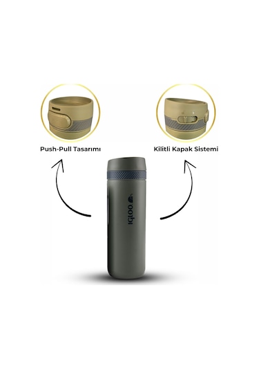 Igloo Squid Termos 600ml-haki