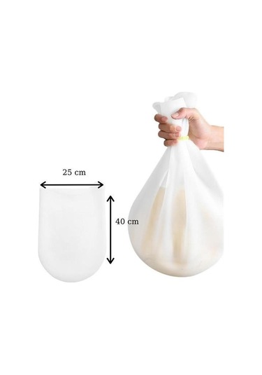 Buffer Büyük Hamur Torbası Silikon Şeffaf Hamur Yoğurma Torbası Ekmek Makarna Mantı Hamuru Kolay