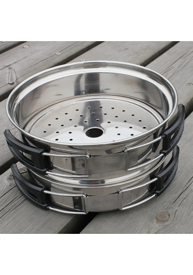 Tcherchi Açık Kamp Tencere Seti Kamp Kase Açık Kase Tencere Seti Gümüş
